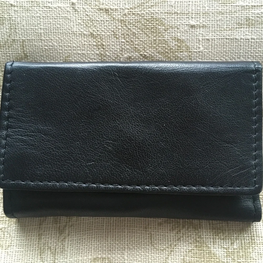 Vintage Leather Key Hold - ECHT PRYM Snap - Black